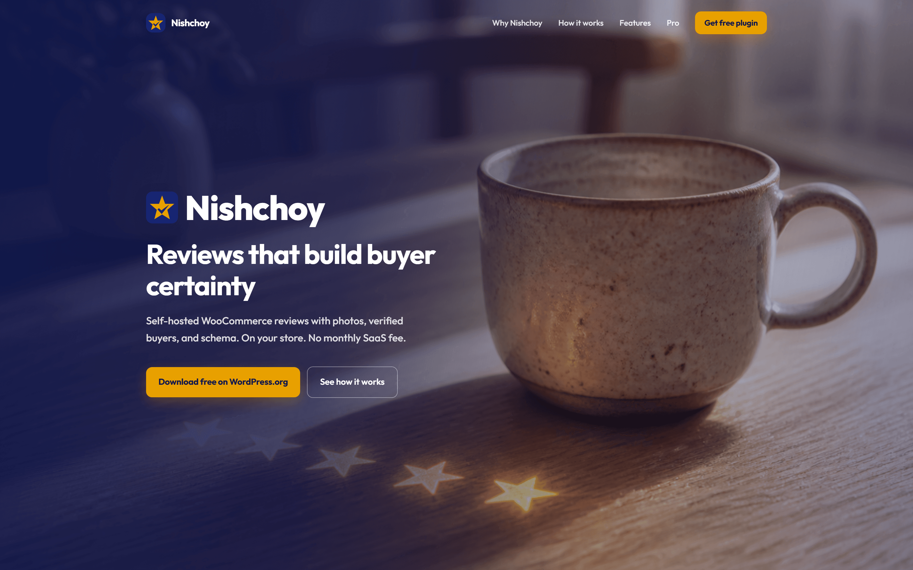 Nishchoy Reviews for WooCommerce homepage